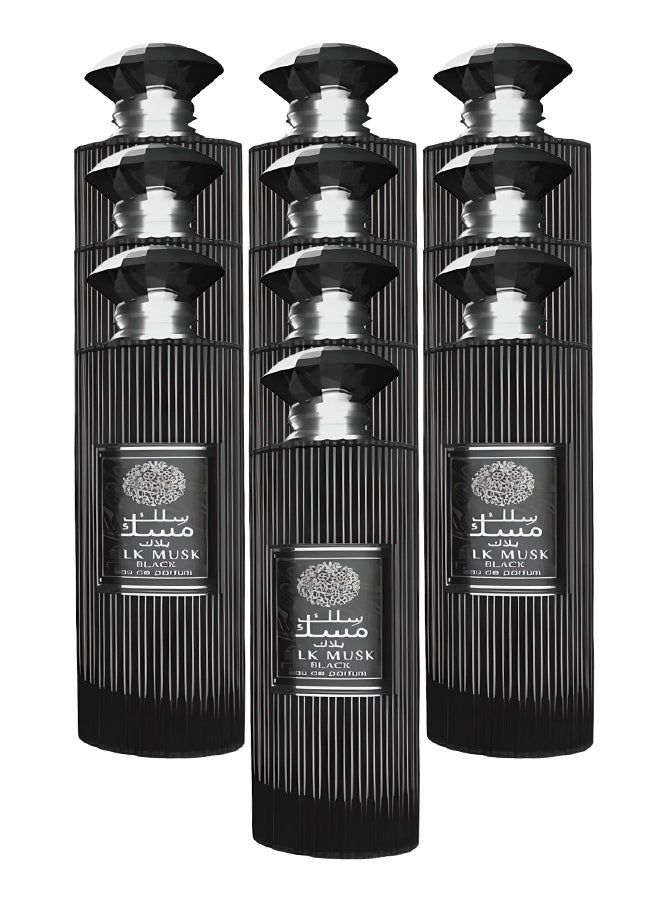Wadi Al Khaleej 10 Pieces Silk Musk Black Perfume For Unisex 100ml EDP - Image 1