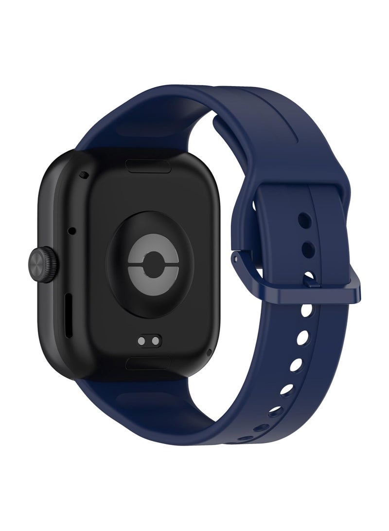 Silicone Strap for Redmi Watch 5/4,Soft Waterproof Adjustable Band Compatible with Xiaomi Smart Band 9 Pro/8 Pro,Blue - Image 2
