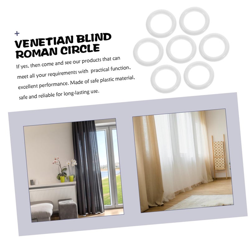 White Plastic Curtain Grommets 500pcs Easy Install Smooth Sliding Drapery 5 - Image 5