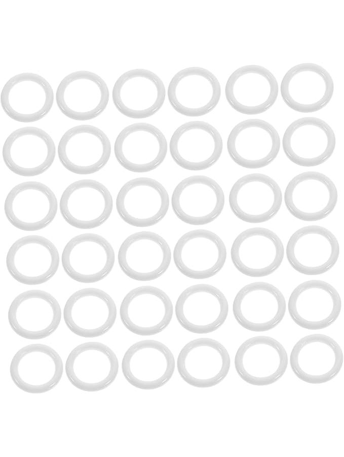 White Plastic Curtain Grommets 500pcs Easy Install Smooth Sliding Drapery 5 - Image 1