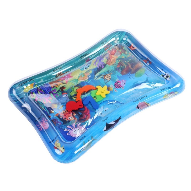 Baby Water Mat: 1-Pack High-Quality Non-Toxic PVC, With Ocean Animals Toys - Developmental Sensory Play Mat for Infants Toddlers Early Growth & Indoor Outdoor Play - Image 5