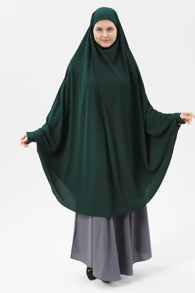 التوبة Women's Hijab Medina Silk Sheet Top with Veil Soufflé Hijab