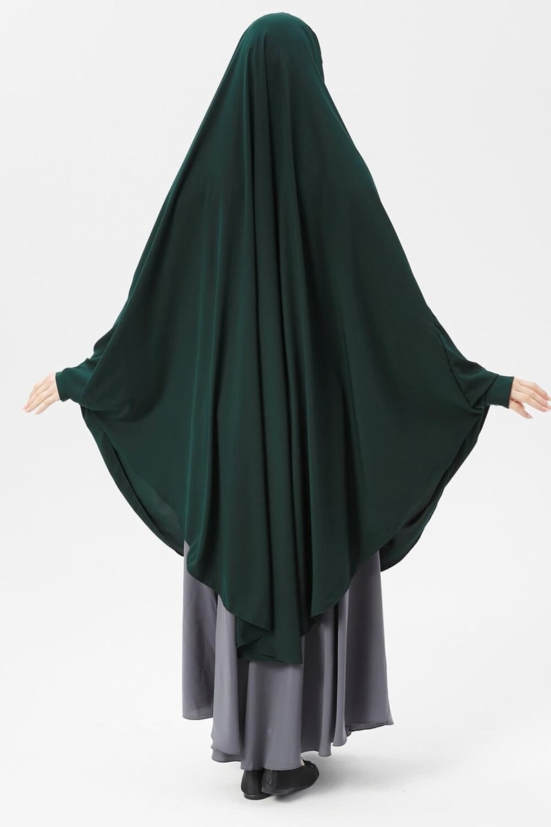 Altobeh Women's Hijab Medina Silk Sheet Top with Veil Soufflé Hijab - Image 4