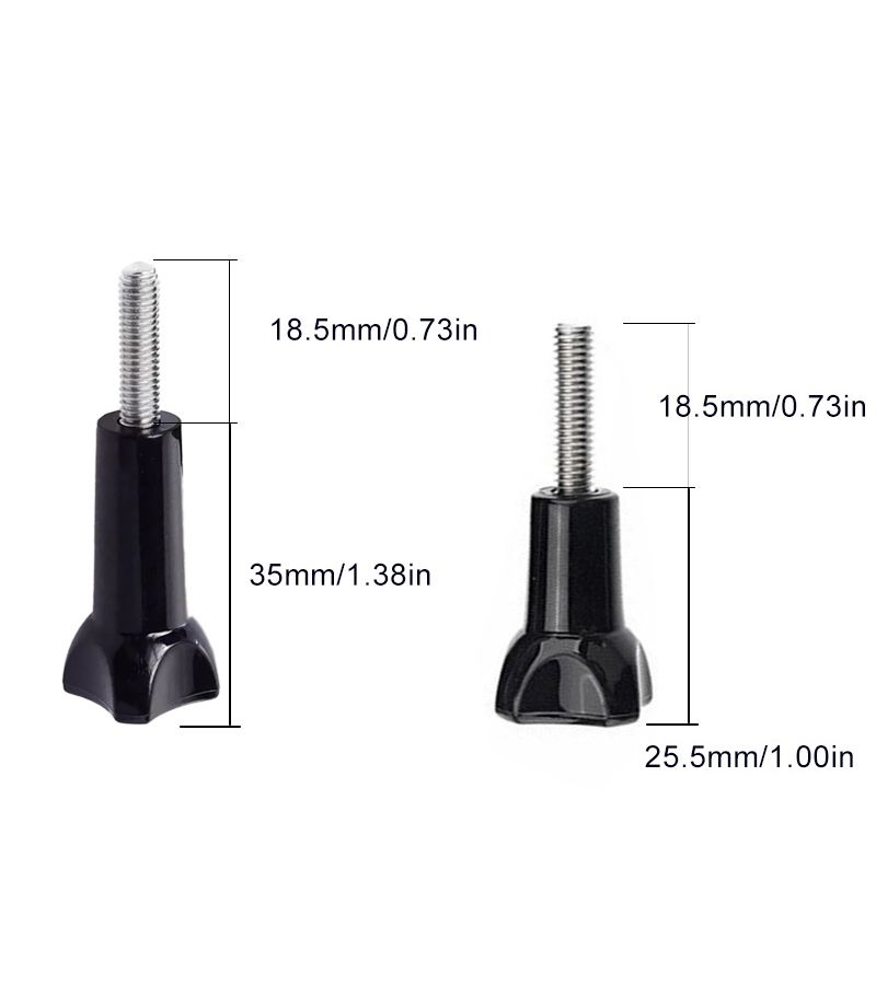 Set Of 6 Long Type Screws Nuts Converters For Gopro 13 12 Dji Pocket Action 6 Insta360 - Image 2