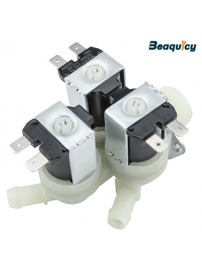Beaquicy Beaquicy 5220FR2075L 5221ER1003A Cold Water Inlet Valve for Washing Machine - Replacement for Kenmore LG Washer - Front Load Washer Triple Solenoid Cold Water Inlet Valve Assembly  - Image 1