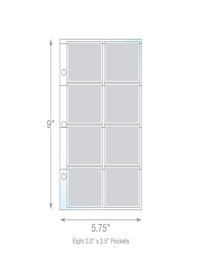 EnvyPak Movie Ticket Collector, Sheet Protector - Top Loading, Clear - Archival Safe, 3 Hole Punched - Pack of 20 Pages - Image 2