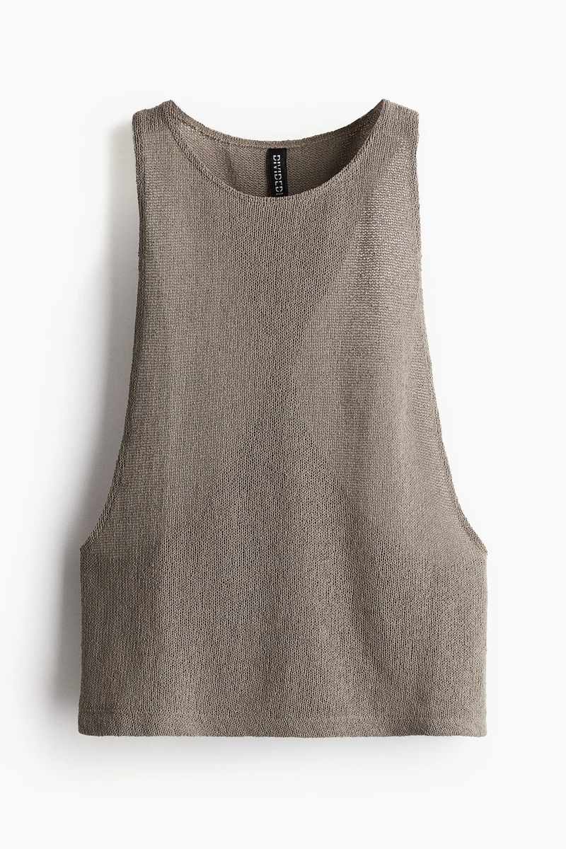 اتش اند ام Twist-Detail Knitted Vest Top