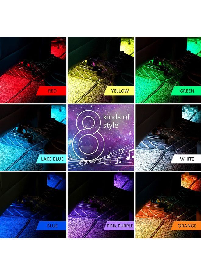 NIBEMINENT 4-Piece LED Decor Lights Multicolour - Image 3