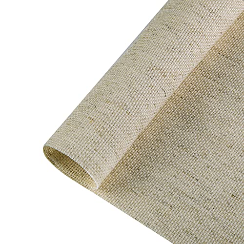 CANFOISON Aida Cloth Big Size 14 Count, Natural Oatmeal Cross Stitch Fabric, 60 inch by 36 inch (60 inch by 1 Yard) - Image 1