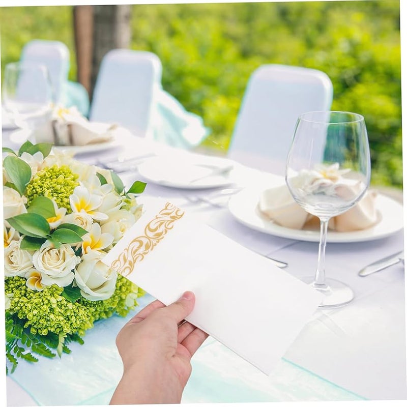 25 قطعة مناديل العشاء الورقية الأنيقة المطبوعة لحفلات العطلات والولائم والتجمعات الاحتفالية - Image 5