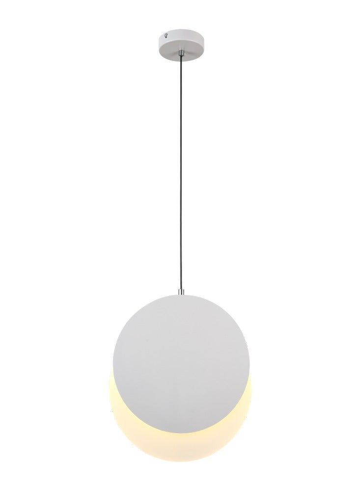 Vmax Modern Pendant Light | 3 Color- (Warm-Neutral-Cool White) LED Hanging Ceiling Light for Bedroom, Living Room, Dining, Kitchen Island | Minimalist Chandelier Drop Light (10W- WH- 32CM- 3Color) - Image 1