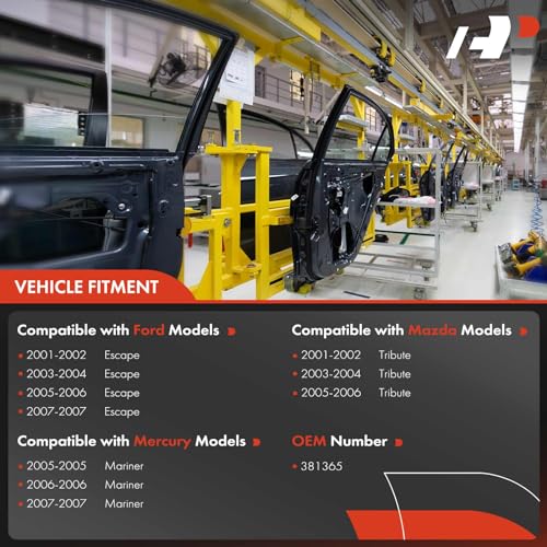 A-Premium Rear Right Passenger Side Electric Power Window Regulator Without Motor Compatible with Ford Escape 2001-2007 & Mazda Tribute 2001-2006 & Mercury Mariner 2005-2007 - Image 3