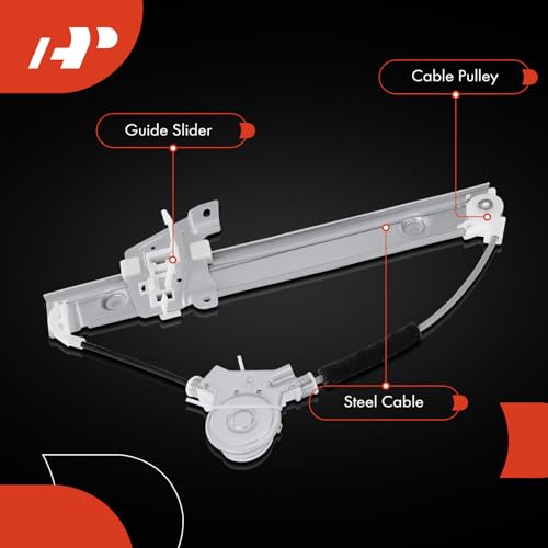 A-Premium Rear Right Passenger Side Electric Power Window Regulator Without Motor Compatible with Ford Escape 2001-2007 & Mazda Tribute 2001-2006 & Mercury Mariner 2005-2007 - Image 5