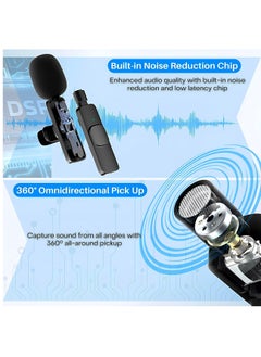 Houmt Professional Wireless Lavalier Microphone for Android USB C Lavalier Microphone Mini Wireless Microphone USB C for Phone Laptop Clip-on Mic for Video Recording Interview YouTube Live Streaming  - Image 4