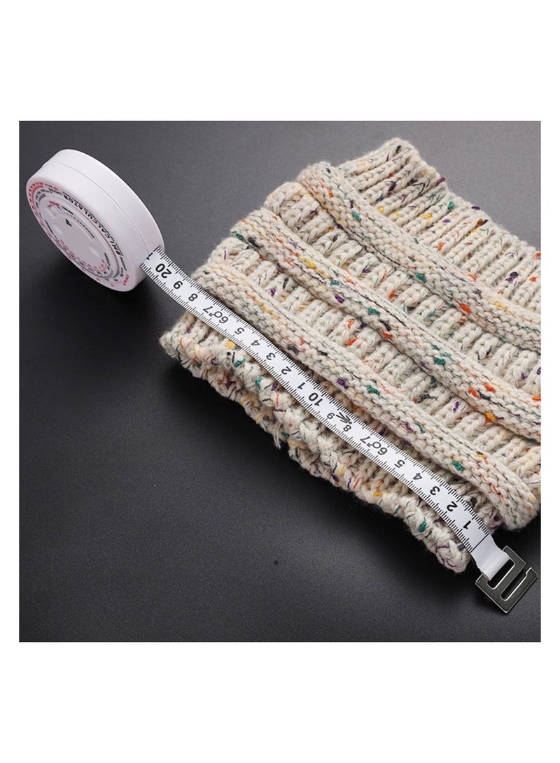 Western Mountains Bmi Measuring Tape, Bmi Wheel Calculator Body Mass Index Calculator, Body Tape Measure for Body Waist Weight Health Accurate Measurement (White) - Image 3