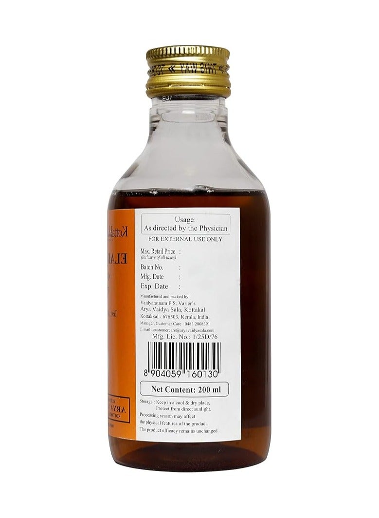 Kottakkal ayurveda Eladi Tailam - 200 ml, Herbal Oil For Hair & Skin, With Natural Ingredients - Image 3
