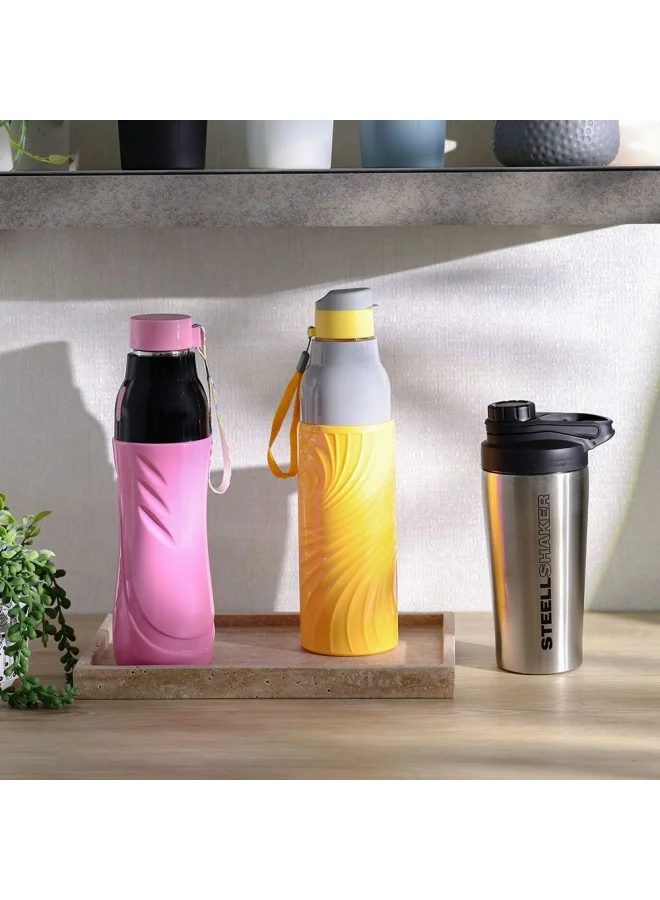 DANUBE HOME Jaypee Artsteel Insulated Bottle - pink 690ml