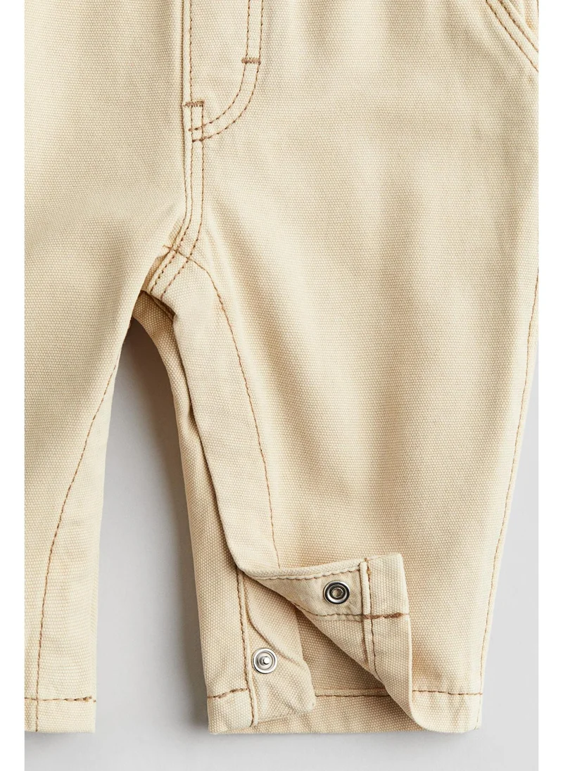 H&M Cotton canvas dungarees