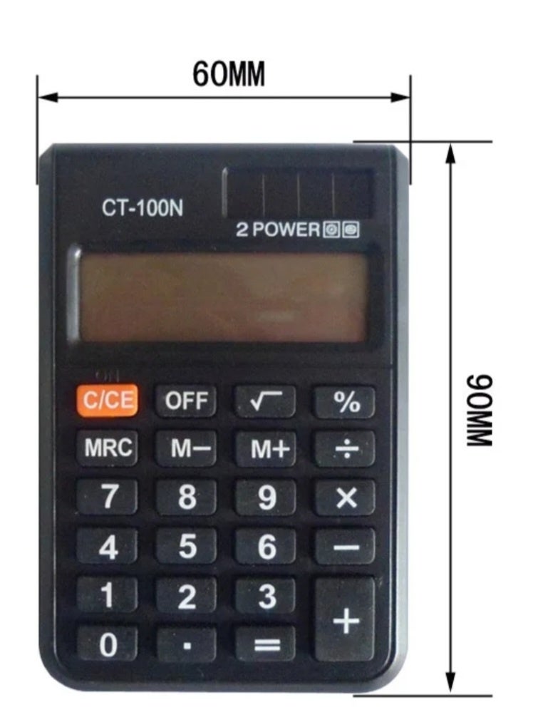 POWER Small Scientific Calculator PU Coat 8 Digital Pocket Calculator - Image 2