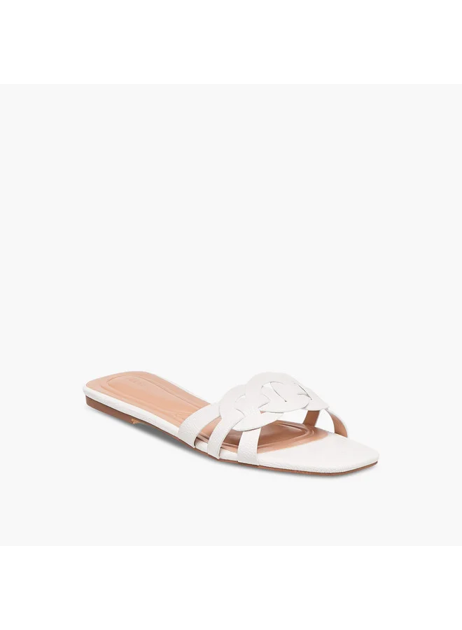 Celeste Women's Textured Slip-On Flat Sandals