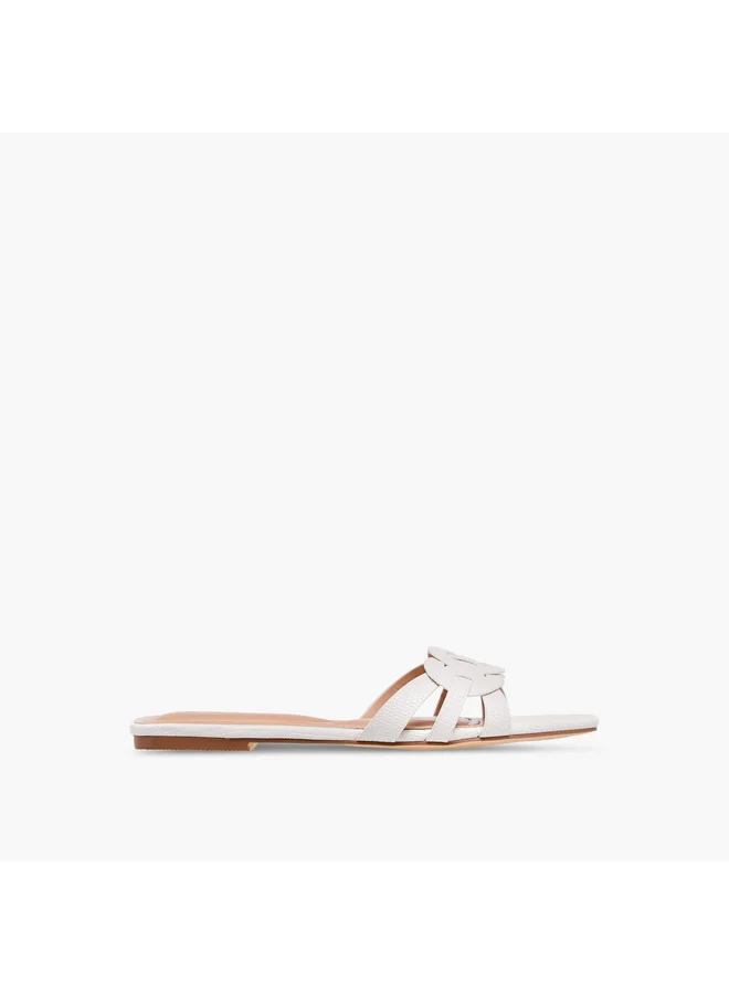 Celeste Women's Textured Slip-On Flat Sandals