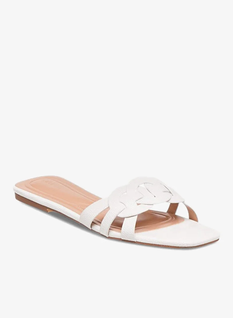 سيليست صنادل نسائية مسطحة سهلة الارتداء بنقوش