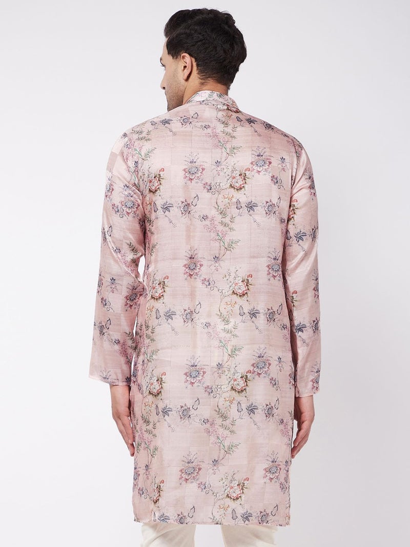 VASTRAMAY Men’s Multicolor Kurta | Elegant Ethnic Wear for Weddings & Festive Celebrations - Image 4