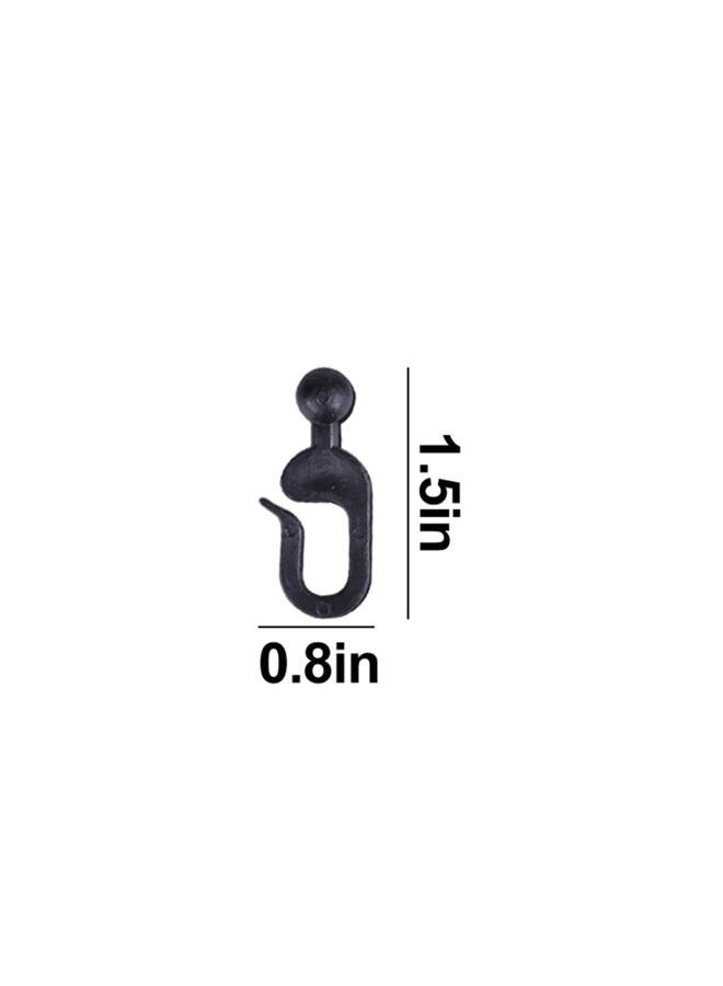 AONEAR 36 Pack Plastic Hooks for Gazebo Curtains and Mosquito Netting, Black - Image 2
