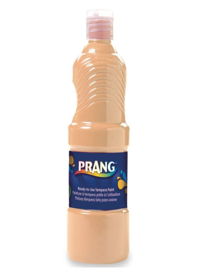 Prang Paint for Kids Tempera Washable Ready to Use Nontoxic Safe 8 oz Single Easy Pour Bottle (Peach) - Image 1