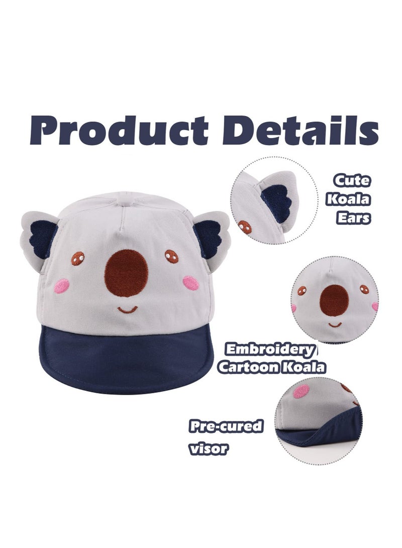 Excefore Cartoon Baby Sun Hat, Animal Pattern Cute Cartoon Caps Spring Summer, Sun Hat for Baby Boy Girl, Kids Baseball Caps for Little boy Girl - Image 4