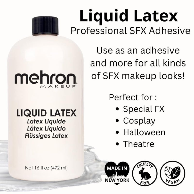 mehron Latex 16 Oz Or 1 Pint - Image 2