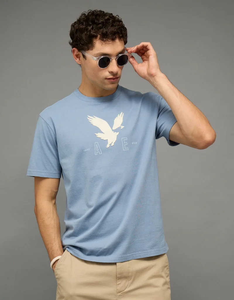 American Eagle  AE Icon Logo Graphic T-Shirt for Men | Best Price UAE