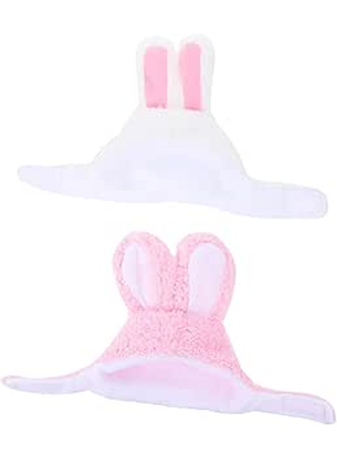 2pcs Adorable Cat Dog Hats Tail Party Decor Pet Headwear Random Style - Image 1