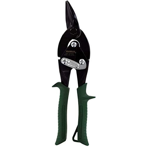 Midwest Snips MIDWEST Blackout Series Aviation Snip - Right Cut Regular Tinner Shears, Made in the USA - MWT-6716RO - Image 1