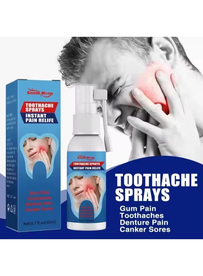 SOUTH MOON Toothache Relieving Spray 20ml,Tooth Pain Relief,Instant Teeth Treatment Relief Toothache Sprays,Rapid Relief Dental Spray,Toothache Muscle Pain Sprays Remedies Teeth & Gums Spray,Oral Care Spray - Image 2