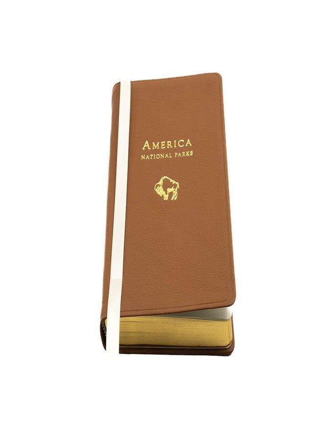 Decorvo U.S. National Parks Journal for Aduts - Genuine Leather Travel Notebook 6 x 4 3/8 inches- Tan - Image 5