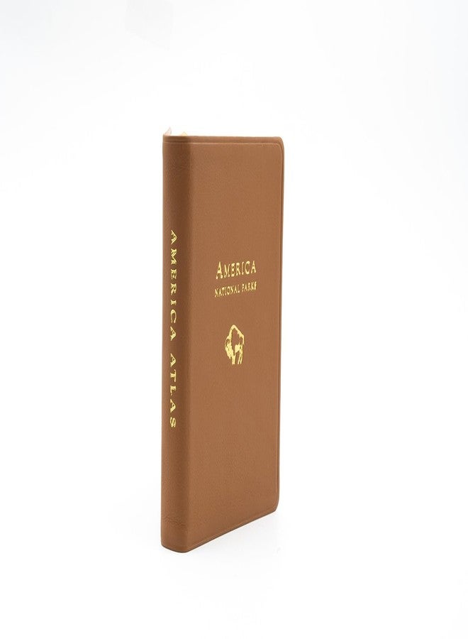 Decorvo U.S. National Parks Journal for Aduts - Genuine Leather Travel Notebook 6 x 4 3/8 inches- Tan - Image 3