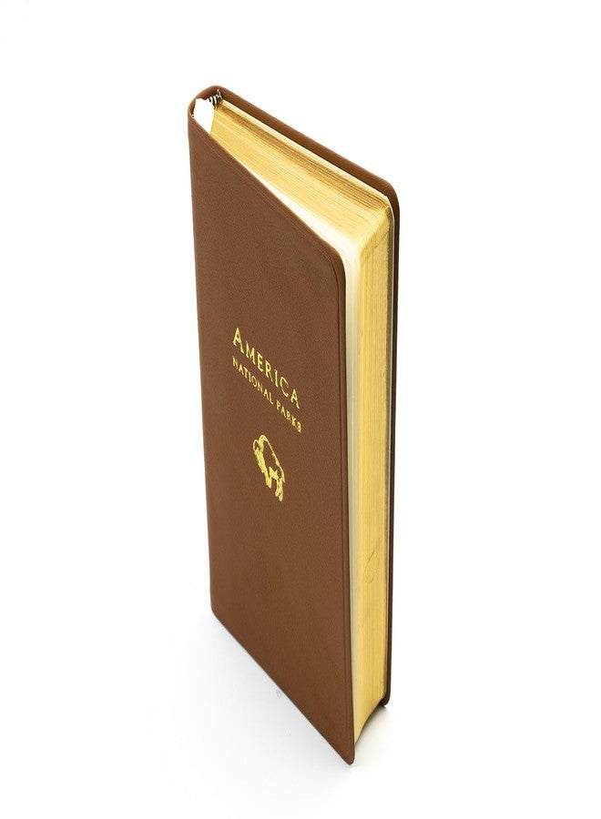 Decorvo U.S. National Parks Journal for Aduts - Genuine Leather Travel Notebook 6 x 4 3/8 inches- Tan - Image 4