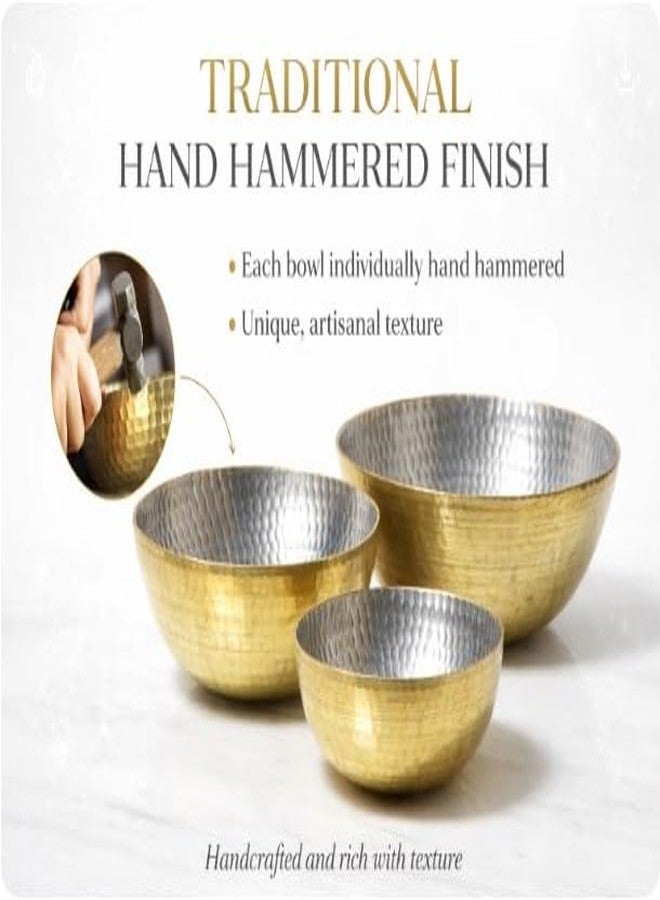 KESHAVJI Metals Brass Kadhai for Cooking | Hammered Pital Kadai | Heavy Bottom Traditional Cookware for Home Kitchen | 21cm Sizes - Image 4