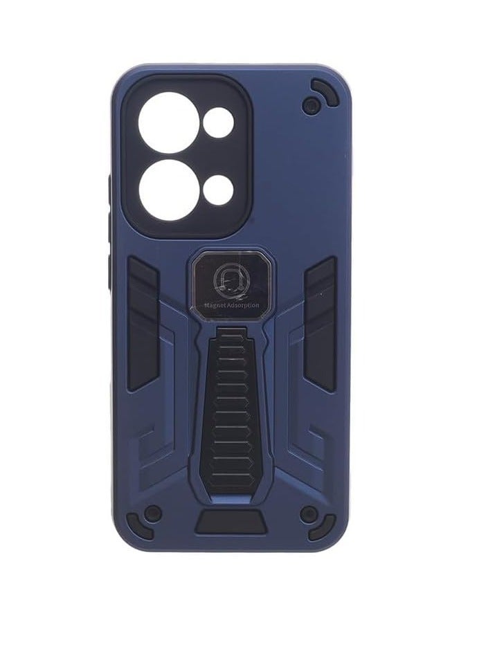 Shockproof Silicone Back Cover for Oppo Reno 13 5G - Navy Blue - Image 1