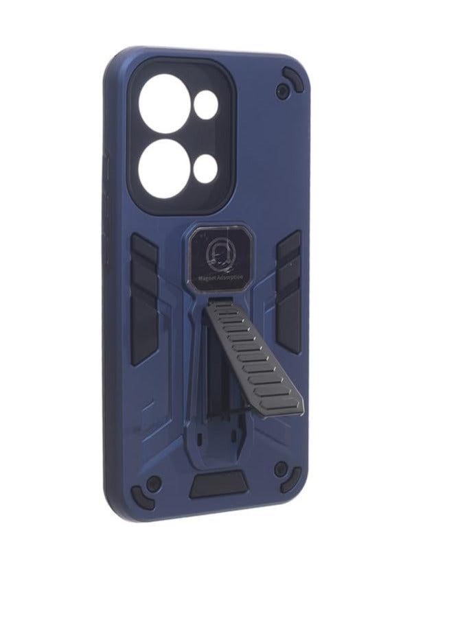 Shockproof Silicone Back Cover for Oppo Reno 13 5G - Navy Blue - Image 2