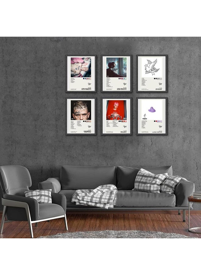 EMODA Lil Peep Music Album Cover Canvas Poster Set of 6 | Unframed Wall Art Prints for Bedroom, Living Room & Studio | Signed Limited Edition Music Posters 8x12 inch (20x30 cm Each) - Image 5