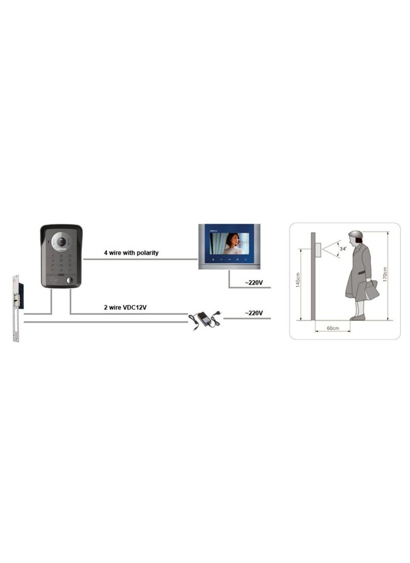 COMMAX - External Gateway Camera for Intercom System with Card Reader and Number Plate DRC-40DK - Image 1