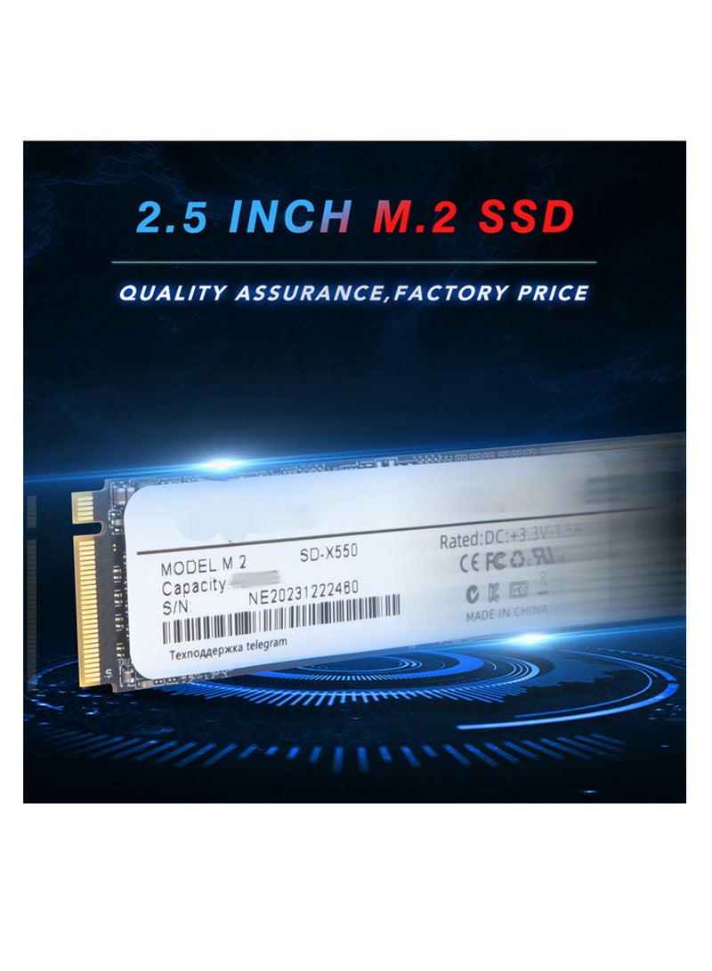 SSD Internal Solid State Drive 2TB, M.2 NVMe SSD 2280 - Up to 1050MB/s, with 3D TLC Flash Technology, Compatible with Desktop/Laptop/Notebook - Image 2