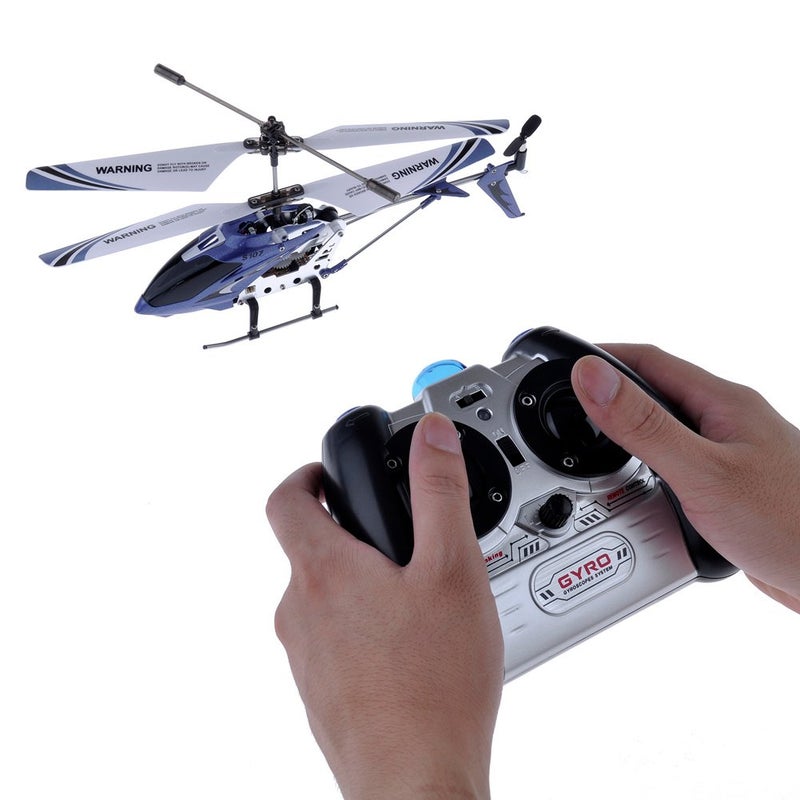 Syma S107G 3 Channel RC Helicopter with Gyro, Blue - Image 2