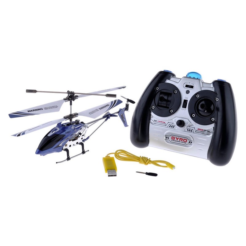 Syma S107G 3 Channel RC Helicopter with Gyro, Blue - Image 1