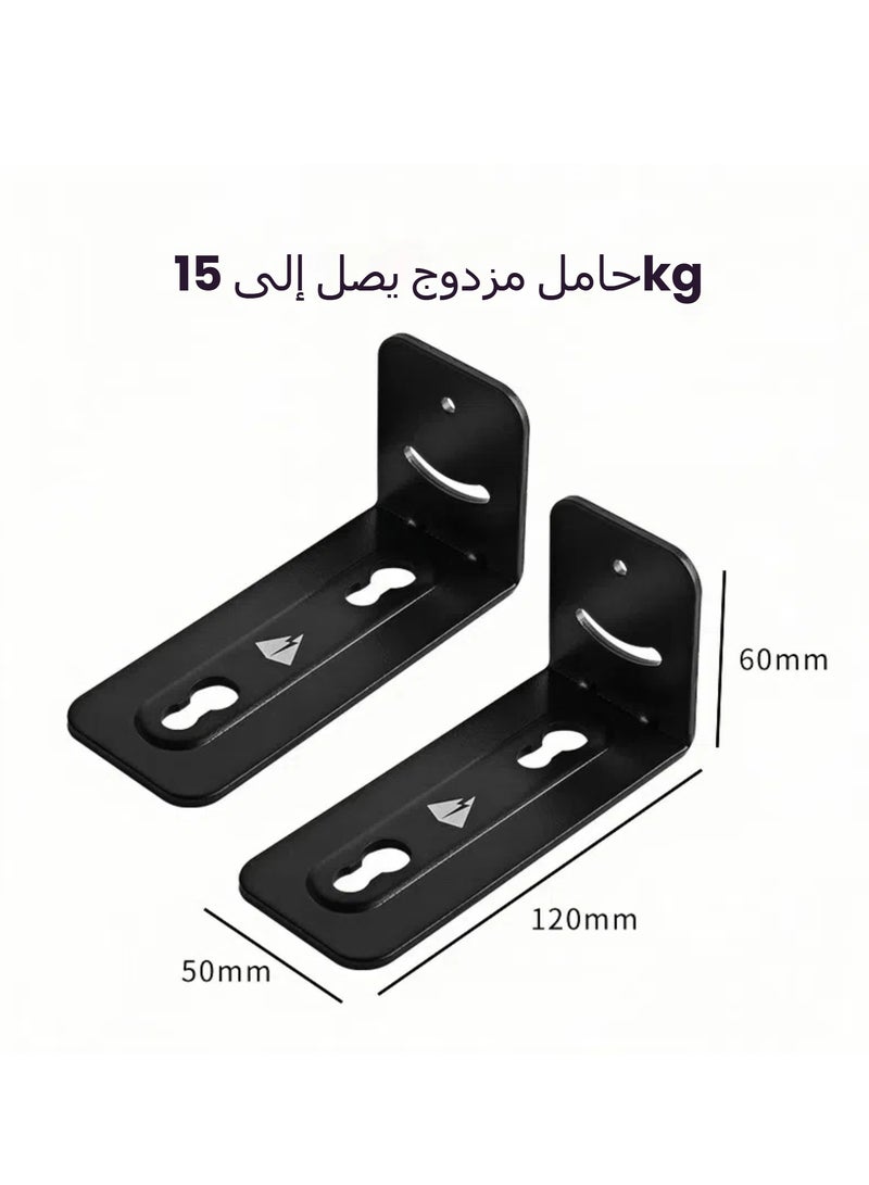 Long speaker metal wall bracket, general-purpose non-slip and anti-drop audio storage bracket  - Image 3