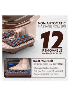 Handheld Foot Massager with Heat, 12 Massage Rollers, Heating Function, Adjustable Temperature Control, for Soothing Massage, Beige - pzsku/ZD0DB0359D3D53A5513E1Z/45/_/1735139487/aec65a8b-b55b-4485-a7e5-85d7d061ab86