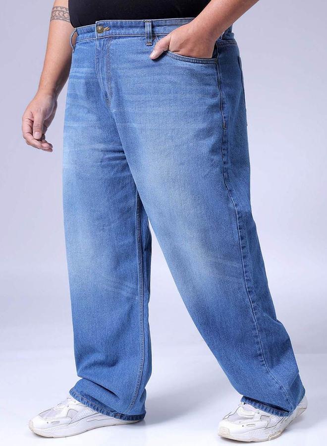 Take Two Plus Size Men Faded Baggy Fit Jeans By HardSoda - Image 3
