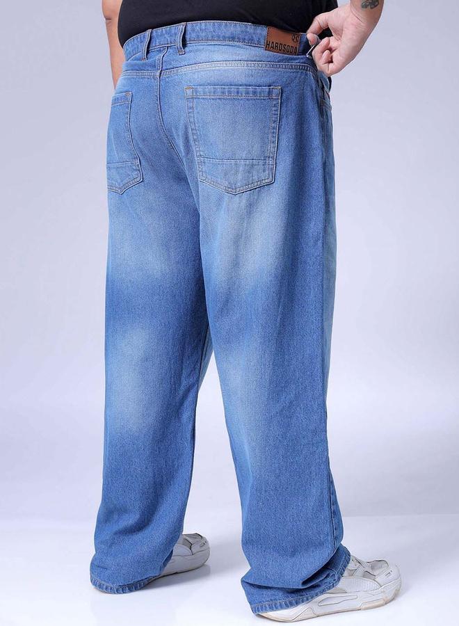 Take Two Plus Size Men Faded Baggy Fit Jeans By HardSoda - Image 5